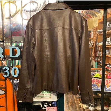 [USED] ラム LEATHER JKT/ブラウン＾＾