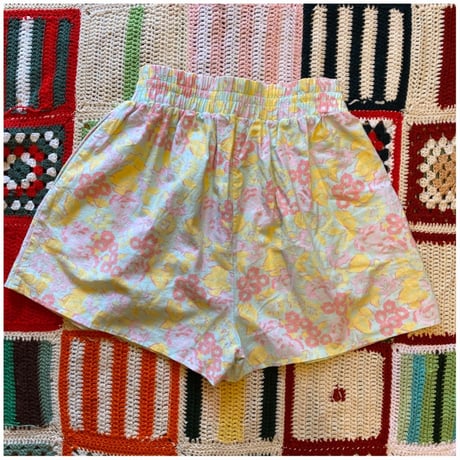 [USED] 花柄 COTTON フレアショーツ