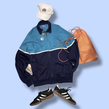[USED]vintage 70's adidas ラグラン zip jkt
