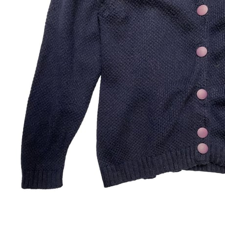 [USED] シンプル NAVY ニットカーディガン