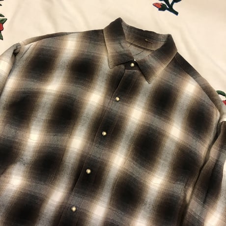 [USED] シャドーチェック♡ウエスタンshirt
