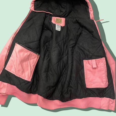 [USED] PINK🩷ダック地 パーカー