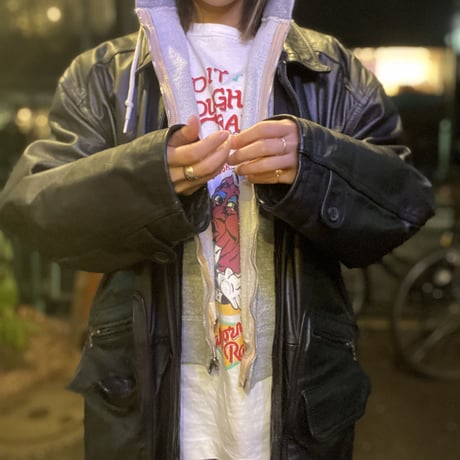 [USED] レザー CAR COAT