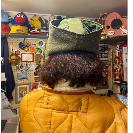 [USED] 70's US ヘルメットライナーCAP