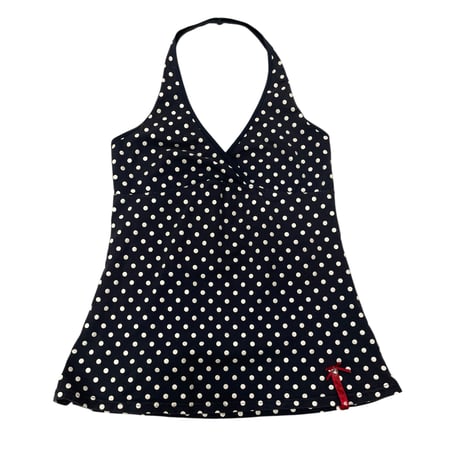 [USED] ドットのホルターネックTOPS