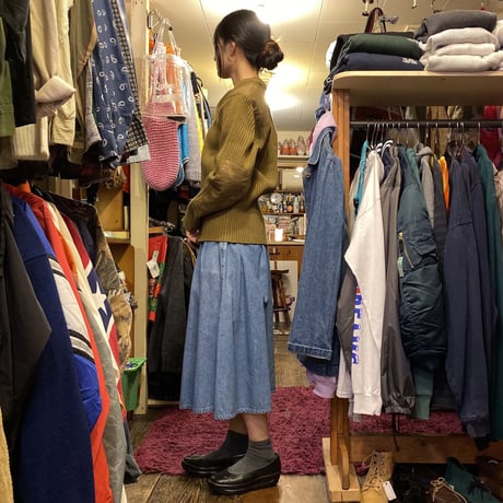 [USED] フロントボタンデニムSKIRT♡