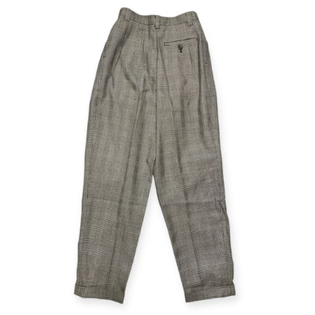 [USED]   グレンチェックタックパンツ