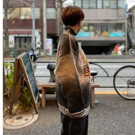 [USED] 南米 HAND MADE ざっくりニット 