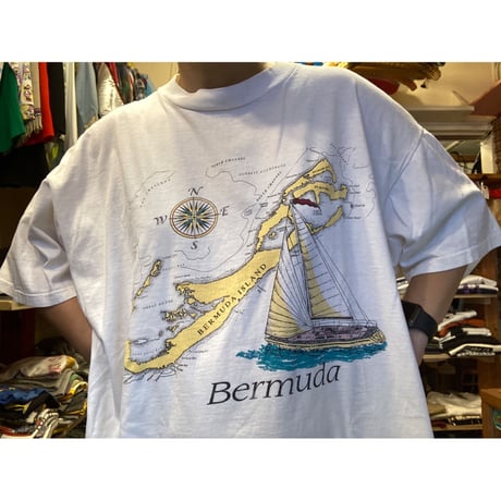 [USED]  80's  ONEITA "バミューダ" Tee