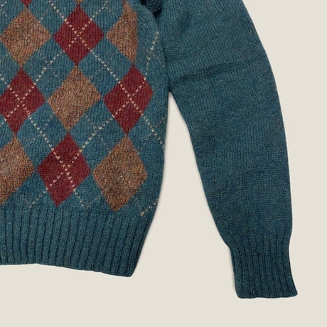 [USED] made in ITALY アーガイルKNIT！