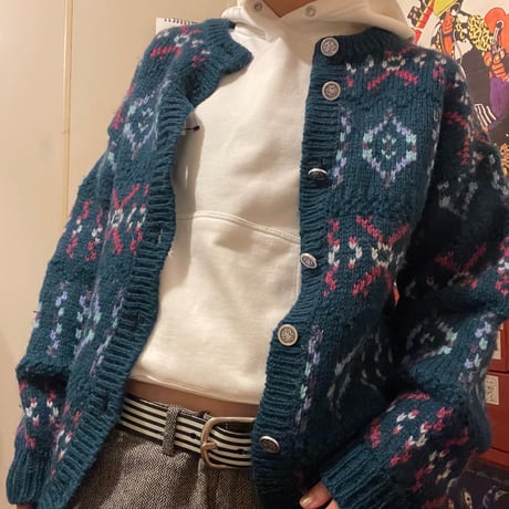 [USED]ニットカーディガン☘️