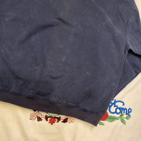 [USED] 珍品 "NAVY" ヘリンボーンCREW！
