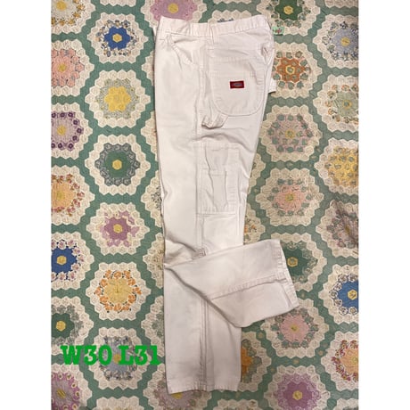[USED] Dickies WHITE PAINTER PANTS！