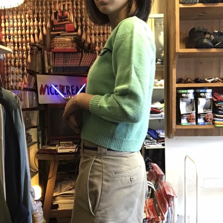 [USED]  ミントグリーンのOLDニット