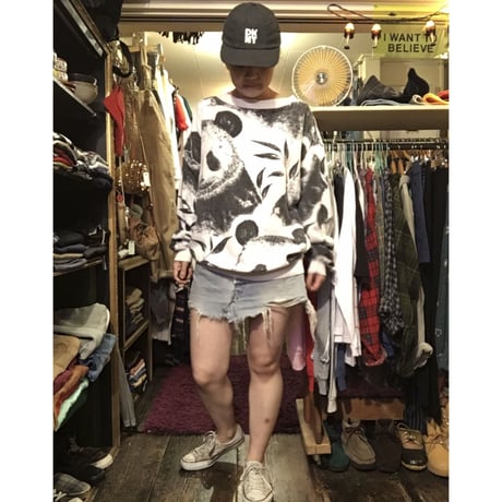 [USED] 総柄 パンダ Sweat
