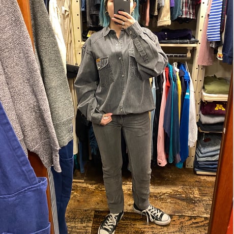 [USED] Wrangler COTTON DENIM SHIRT！