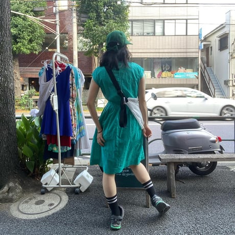 [USED]エメラルド グリーン ワンピース👗