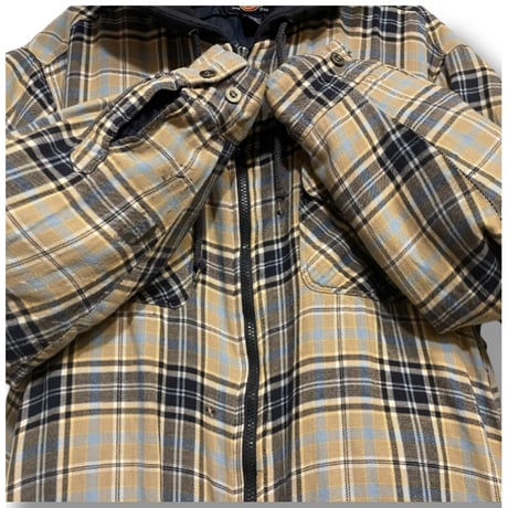 [USED] Dickies 綿入りフードネル NAVY/BGE
