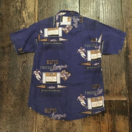 [USED] アメフト柄COTTONシャツ