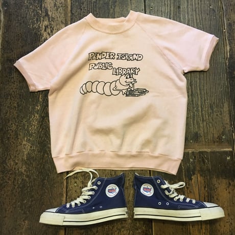 [USED] OLD 半袖 SWEAT イモムシ Print