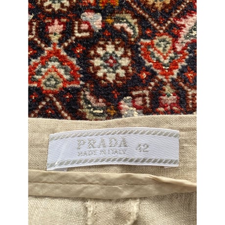[USED] "プラダ/PRADA" LINEN PANTS