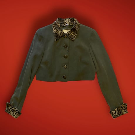[USED] SILK SHORT JACKET♡