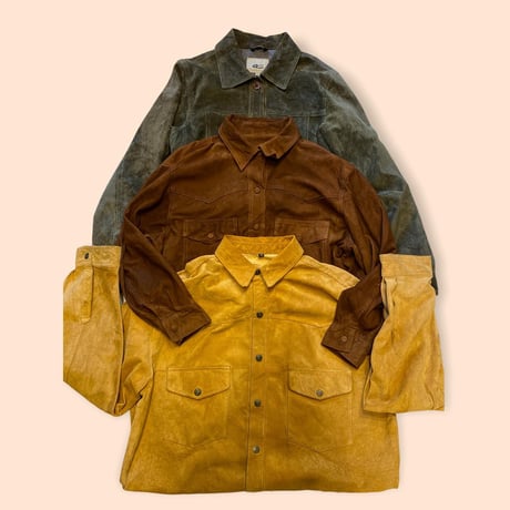 [USED] vintage スエード シャツ