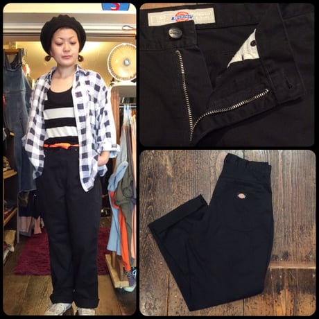 [USED]Dickies ブラックWORKパンツ