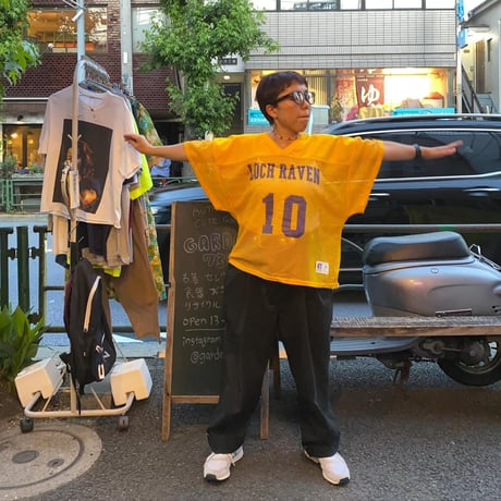 [USED] OLD RUSSELL MESH FOOTBALL  tee