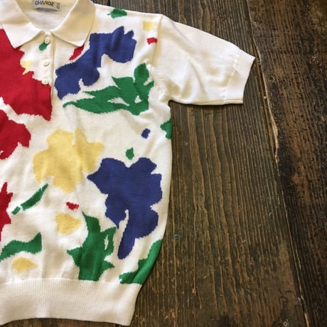 [USED] カラフルニットポロ