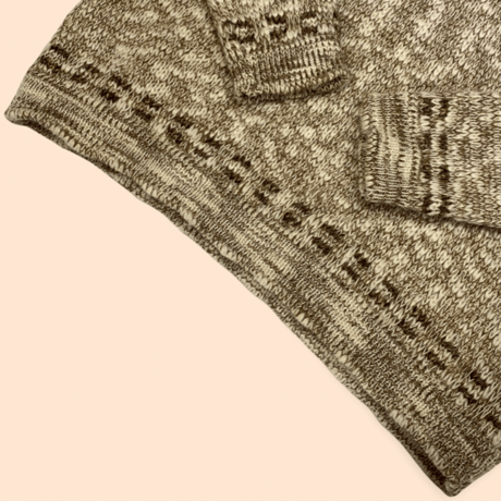 [USED] 霜降り ハーフZIP KNIT