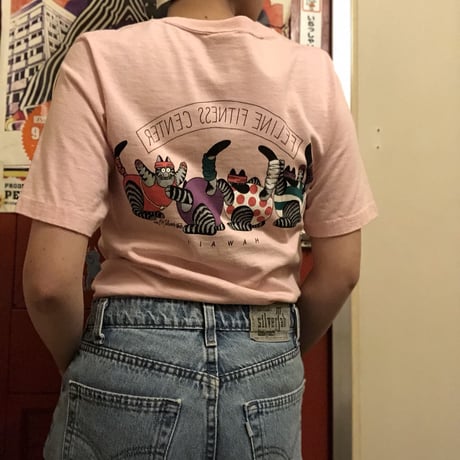 [USED] ネコちゃんフィットネスセンター　プリントTee