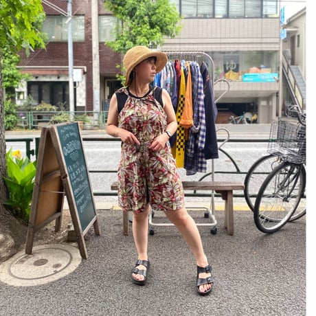 [USED] コーヒー豆 ショート丈サロペット