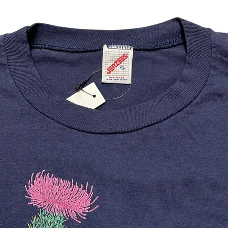 [USED] vinatge ボタニカル Tee "アザミ"