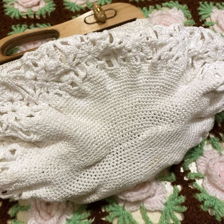 [USED] vintage🕊かぎ編み クラッチ BAG