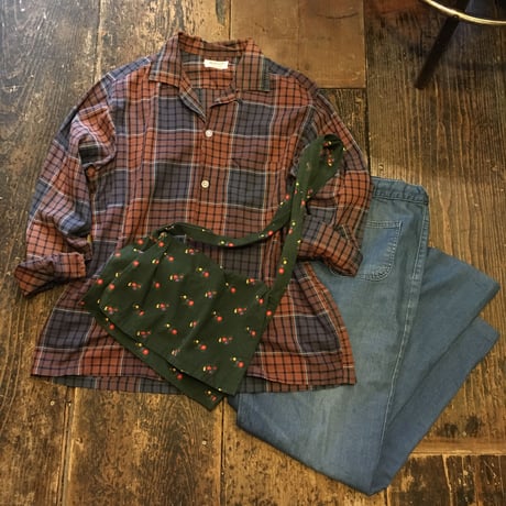 [USED] vintageチェックシャツ