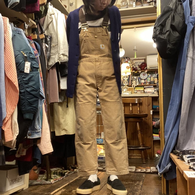 Carhartt ベージュオーバーオール Baker Hughes Carhartt カーハート オーバーオール サロペット ベージュ 超美
