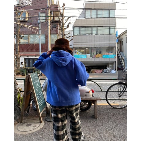 [USED] Eddie Bauer CHECK カシミア混 フレアパンツ