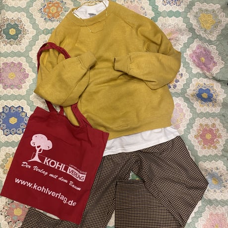 [USED] VINTAGE MUSTARD SWEAT！