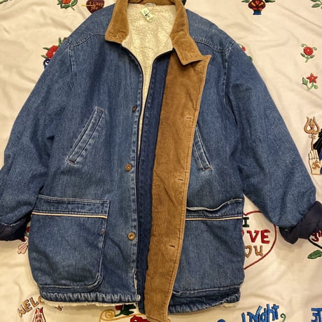 [USED] 中ボアのDENIM カバーオール BIG!!
