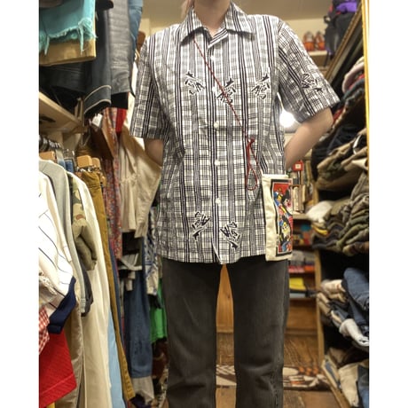 [USED]"大鵬"大相撲 開襟シャツ