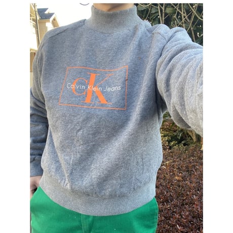 [USED] Calvin Klein モックネック スエット💙