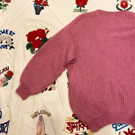 [USED] モコモコPINK モヘアニット