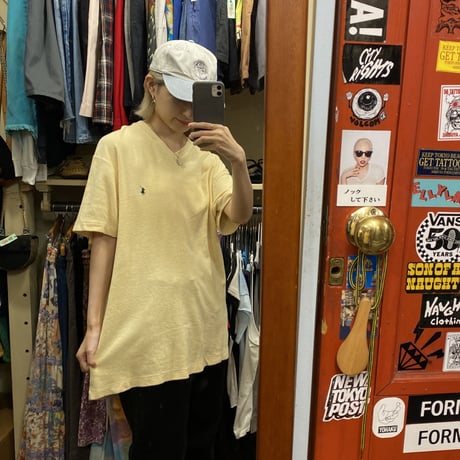 [USED] POLO パイル地VネックTOPS