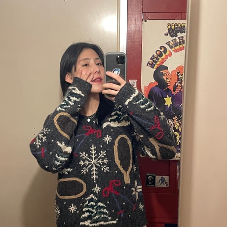 [USED]"REI" winter handmade knit 🎄