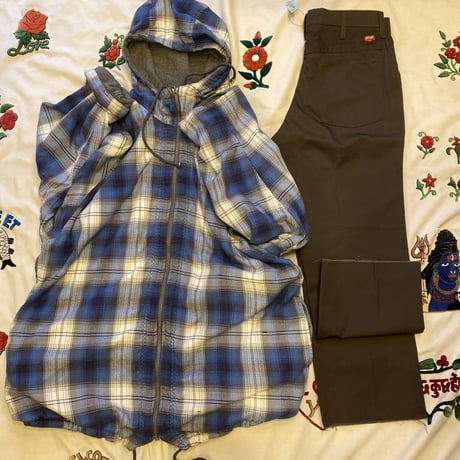 [USED] ネルCHK リバーシブルPARKA