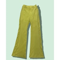[USED] ライムグリーン🍋‍🟩 フレアPOLY PANTS♡
