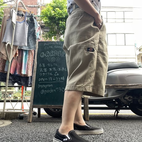 [Gardenworks] Re-make Dickies セルフォンポケット 膝下ショーツ W32