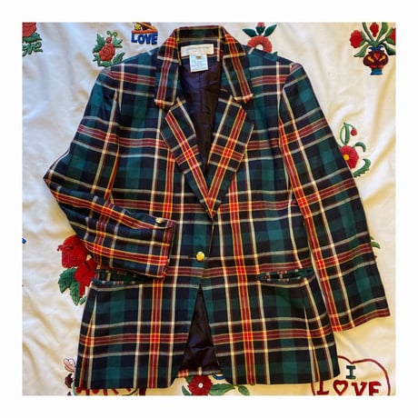 [USED] タータンチェック テーラードJACKET