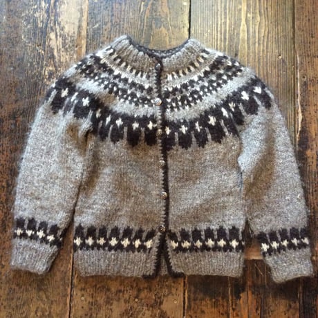 [USED] Wool ノルディック柄 カーディガン